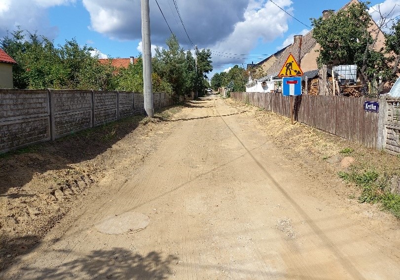 Ilustracja do informacji: Inwestycje drogowe w gminie Świdnica - ul. Krótka